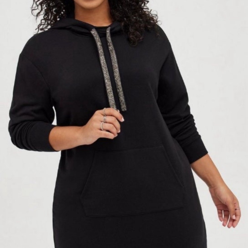 NEW MINI ULTRA SOFT FLEECE HOODIE DRESS